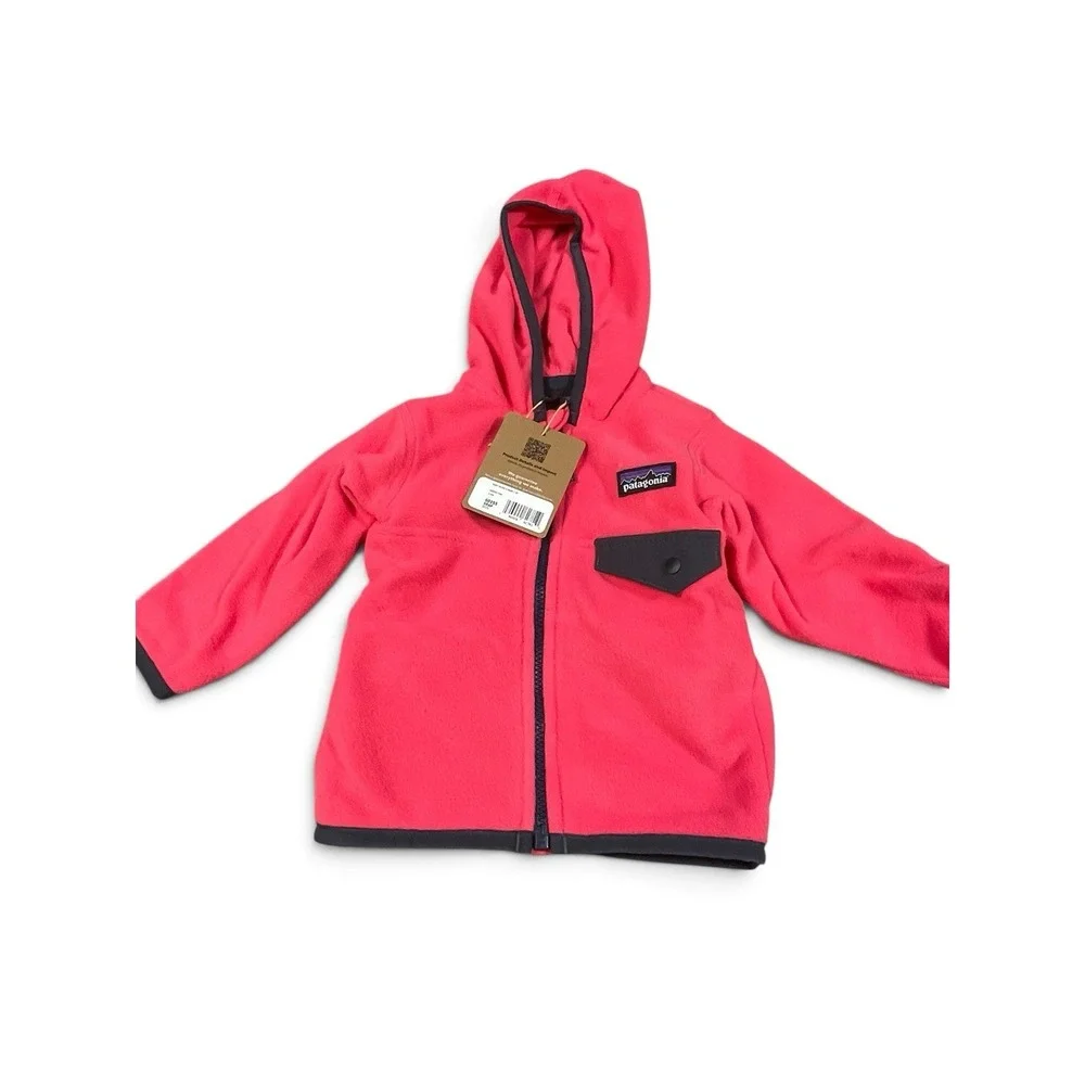 Patagonia Baby Micro D Fleece Snap-T Jacket Sierra Pink Size 3-6mo